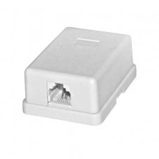 Πρίζα Τηλεφώνου Εξωτερική Αυτοκόλλητη 1 Εξόδου 6P4C 17-011